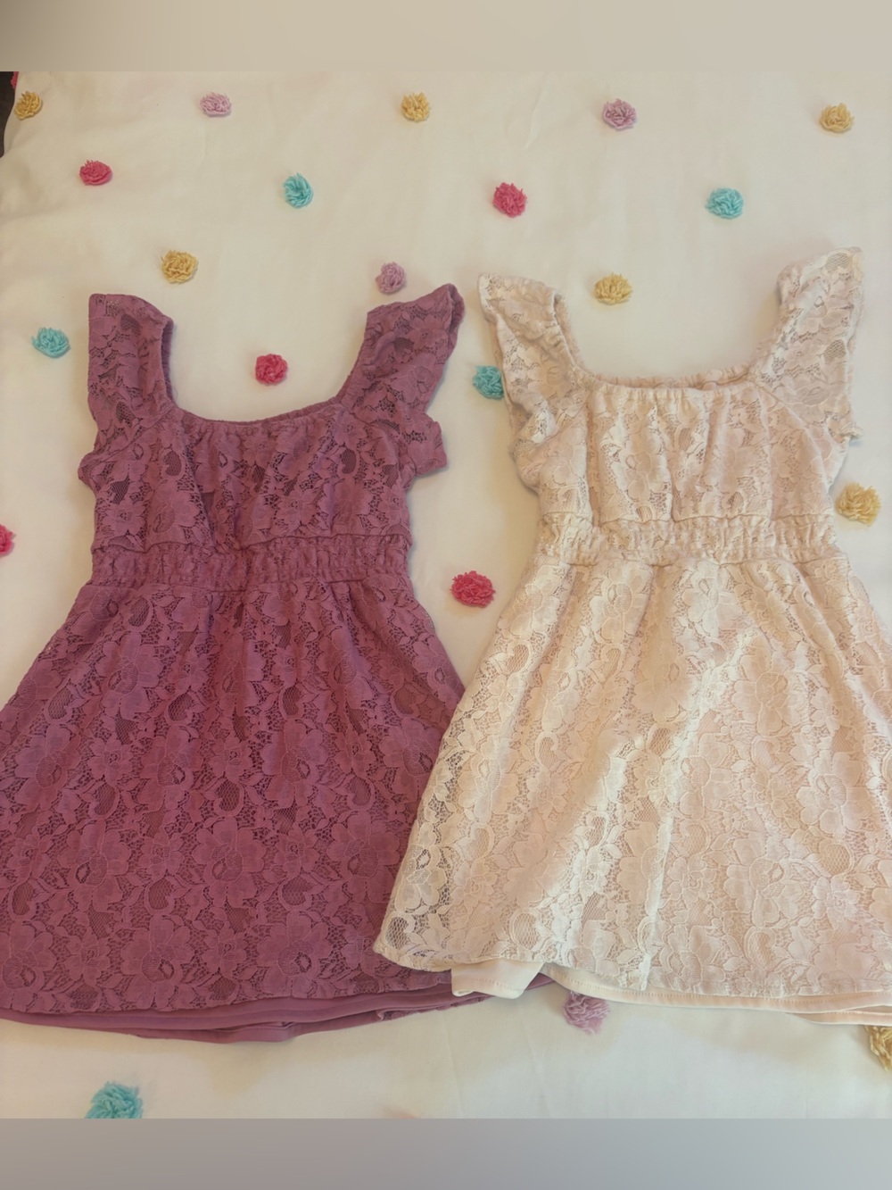 Lot of 2 Girls Children’s Place Lace Dresses